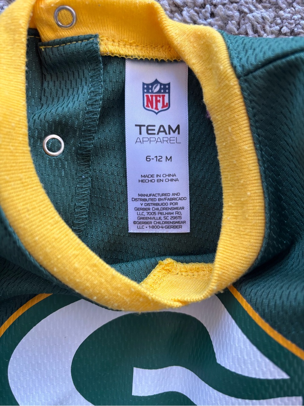 Green Bay Packers Baby Dazzle Dress NFL 6-12 month NFL Team Apparel - Picture 5 of 5